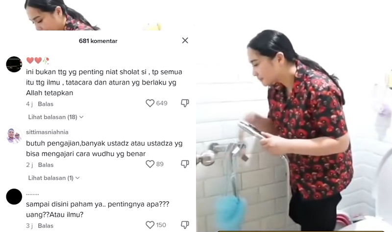 Heboh Cara Wudhu Nagita Slavina Dibanjiri Komentar Pedas, Disebut Salah Semua