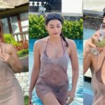 Cekricek.id - Nora Alexandra mendapat pujian sebagai sosok wanita yang perfect serta luar biasa. Saat mengenakan sebuah bikinin coklat