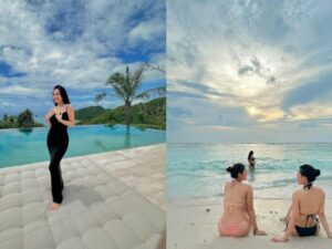 Cekricek.id - Aksi Rachel Vennya memakai bikini bersama sahabatnya kembali menjadi sorotan netizen. Terutama bagian bio akun Instagramnya