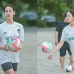 Cekricek.id - Anya Geraldine rupanya tak hanya jago saat bermain tenis, namun juga piawai dalam olahraga voli pantai. Meski kali pertama mencoba permainan bola besar tersebut, namun dia sudah terlihat begitu nyaman mengayunkan tangan untuk melambungkan benda bola.