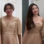 Cekricek.id – Natasha Wilona baru-baru ini mengajak ibunya untuk melakukan joget TikTok yang kemudian diunggah di akun media sosialnya. Ibu dan dan anak itu terlihat begitu kompak terlebih dengan outfit mereka yang senada. Hal itu lantas menuai banyak respon dari penggemar, di antaranya untuk memuji kecantikan sang ibu.
