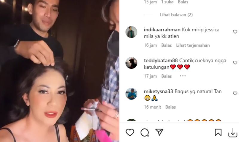 Walau Udah Tua, Kecantikan Atien Simon Dipuji Mirip Jessica Mila