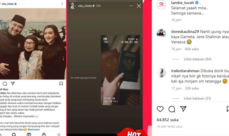 Terjawab, Ternyata Cita Citata Sudah Menikah dengan Didi Mahardika