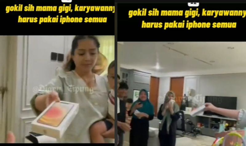 Nagita Slavina Beri Semua Karyawan iPhone, Netizen: Kayak Bagiin Indomie