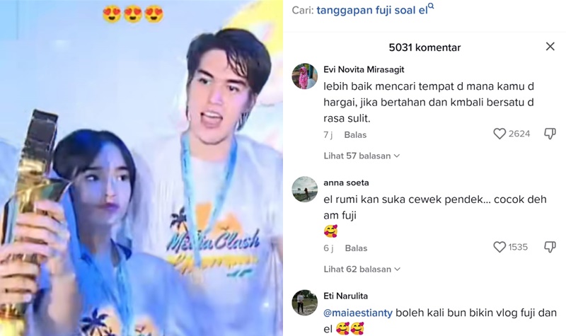 Fuji Putus dengan Thariq Halilintar, Netizen Jodohkan Fuji dengan El Rumi