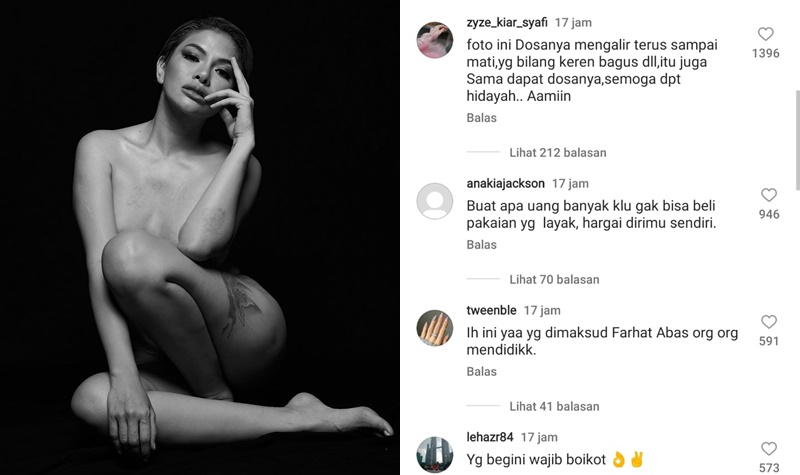 Nikita Mirzani Unggah Foto Bugil