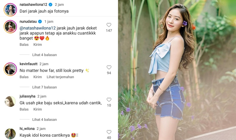 Natasha Wilona Unggah Foto dengan Perut dan Paha Mulus Kelihatan
