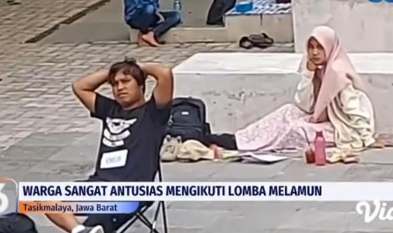 Cekricek.id, Berita Viral - Viral, Lomba Melamun Selama 1 Jam, Kostum Peserta Jadi Sorotan