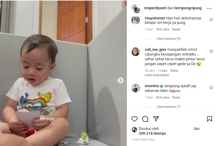 Cekricek.id, Berita Seleb dan Berita Artis - Makin Pintar dan Menggemaskan, Rayyanza Kini Udah Bisa Ikut Nyanyi Bareng