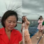 Cekricek.id - Viral Penampakan Rambut Berdiri Para Penumpang di Atas Kapal, Tanda Petir Tapi Orang-orang Malah Asik Swafoto
