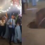 Cekricek.id, Berita Viral – Sebuah kejadian tragis menyebabkan 25 siswa terperosok ke dalam tanah amblas yang tiba-tiba saat asyik menari di malam pesta kelulusan mereka. Lantai tempat mereka berpijak semula tak menunjukkan tanda-tanda akan runtuh. Apalagi kemeriahan acara membuat semua orang di lokasi menjadi kaget karena tak menyangka bisa mengalami hal tersebut.
