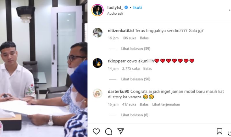 Cekricek.id, Berita Artis dan Berita Seleb - Fadly Faisal tak ingin kalah dari adik bungsunya. Karena kini ia juga resmi membeli sebuah rumah baru