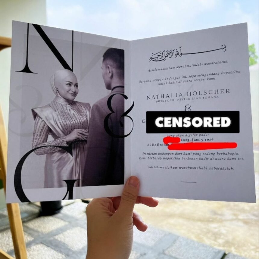 Cekricek.id, Berita Artis dan Berita Seleb - Sosok presenter Nathalie Holscher secara diam-diam kini sebar sebuah undangan, promosi atau nikah?