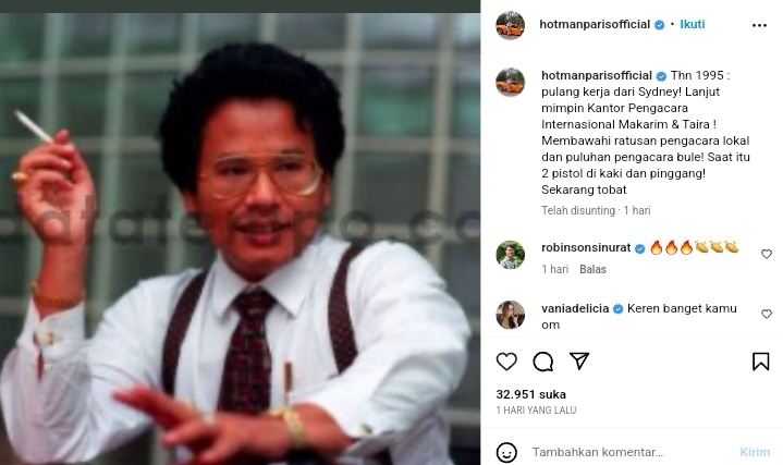 Cekricek.id, Berita Seleb dan Berita Artis - Hotman Paris Dulunya Suka Main Pistol, Sekarang Tobat Karena Alasan Ini