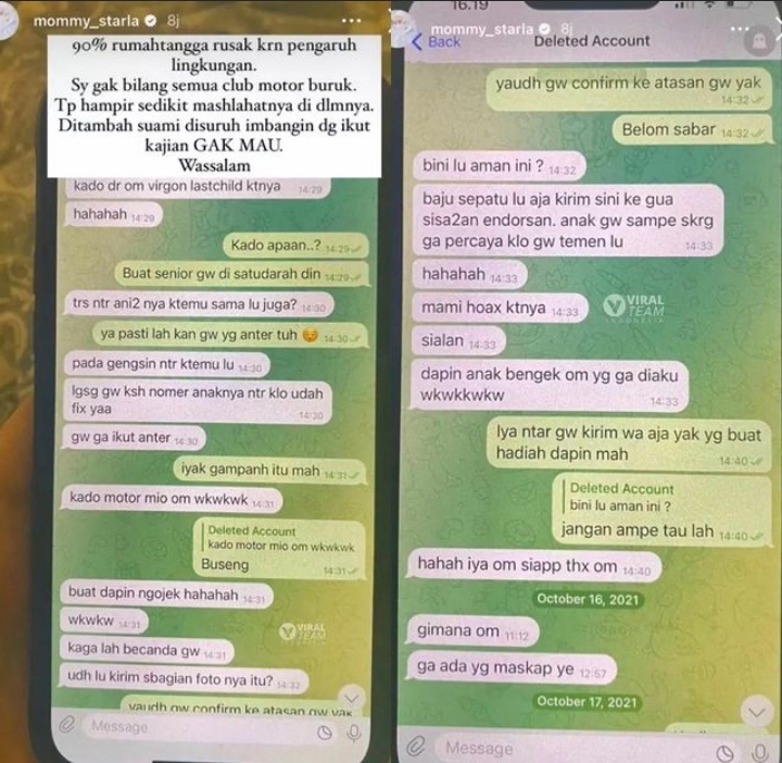 Cekricek.id, Berita Seleb dan Berita Artis - Selama Ini Adem Ayem, Istri Virgoun Bongkar Tabiat Buruknya yang Keluarkan Rp200 Juta untuk Selingkuh