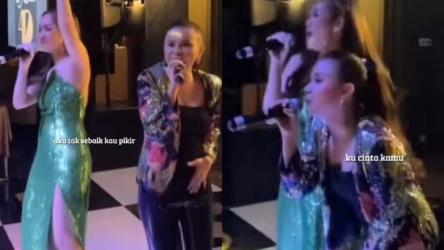 Aksi duet heboh penyanyi Bunga Citra Lestari dan Rossa di atas panggung behasil gemparkan penonton hingga menuai pujian warganet.