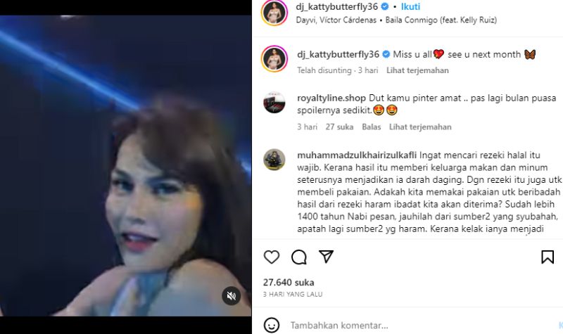 Cekricek.id, Berita Artis dan Berita Seleb - DJ Katty Butterfly dianggap menerapkan batas toleransi tinggi selama bulan puasa.