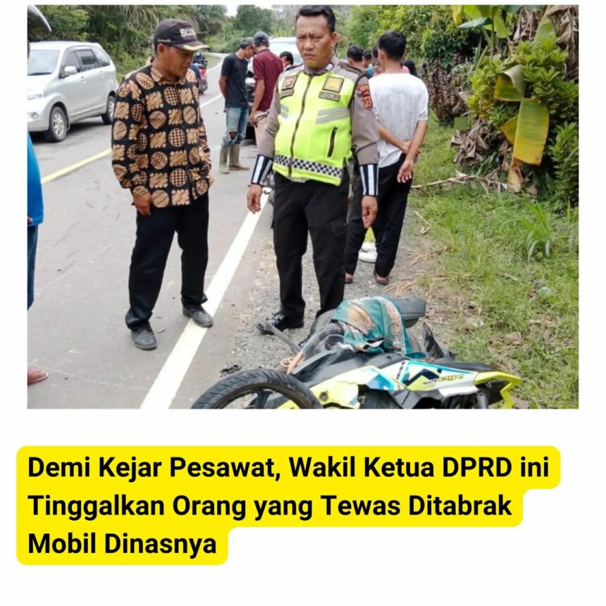 Cekricek.id, Berita Viral - Tindakan tidak sepatutnya dilakukan oleh seorang wakil ketua DPRD. Sengaja meninggalkan korban demi penerbangan