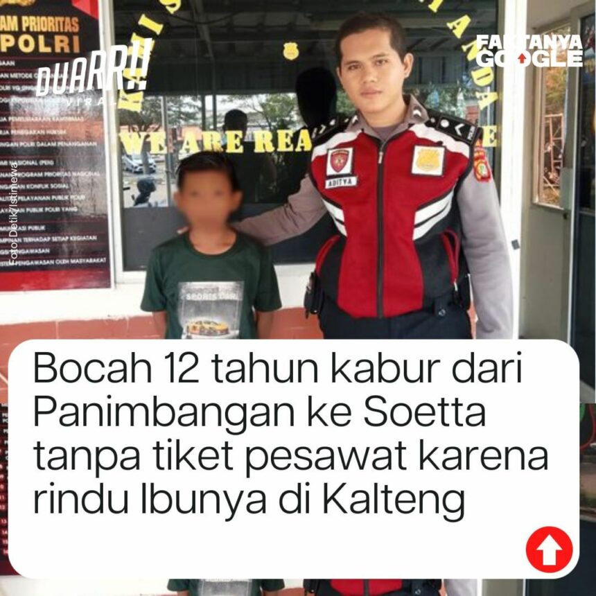 Cekricek.id, Berita Viral - Sebuah aksi heroik polisi demi membantu bocah untuk bertemu ibunya berhasil membuat netizen mewek. 
