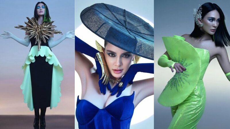 Cekricek.id, Berita Seleb dan Berita Artis – Luna Maya tampil unik dengan berbagai setelan outfit yang tak biasa. Penampilan tersebut dia tujukan dalam sesi pemotretan yang dilakukan belum lama ini. Di antara pakaian yang dia kenakan, ada yang menggunakan aksesoris topi mirip tudung saji hingga gaun yang berbentuk kipas tangan.