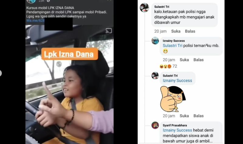 Cekricek.id, Berita Viral - Aksi seorang wanita mengajarkan anak di bawah umur bawa mobil ramai diperbincangkan di sosial media