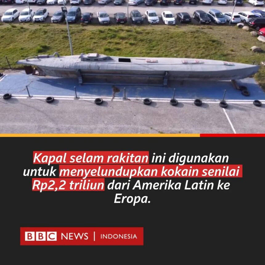 Cekricek.id, Berita Viral - Ternyata ada sebuah kapal selam rakitan yang dibuat untuk tujuan penyelundupan kokain menuju Eropa