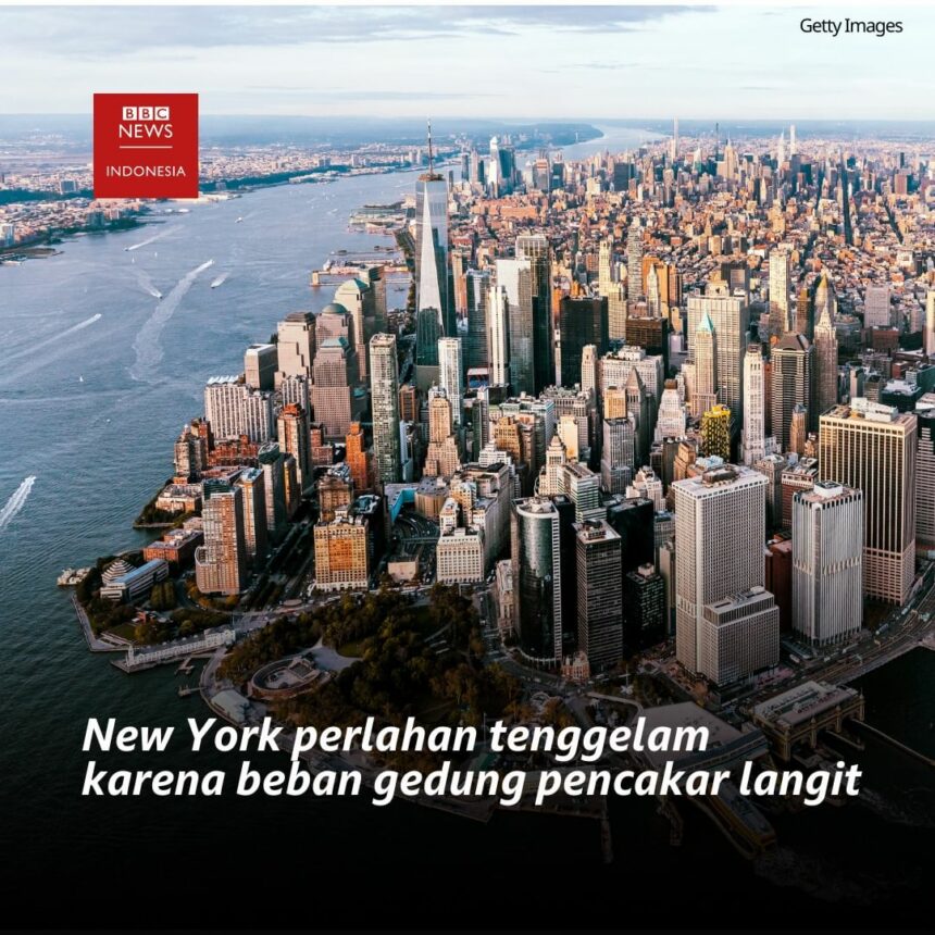 Cekricek.id, New York, Berita Viral - Ternyata kota New York serta Meksiko juga terancam tenggelam selain dari Jakarta., loh kok bisa?