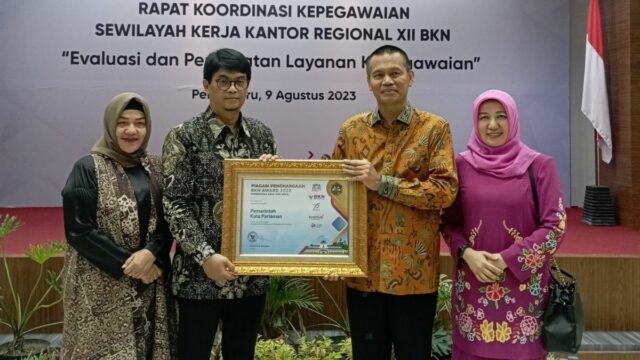 Wali Kota Pariaman Terima BKN Award 2023 untuk Manajemen Kinerja