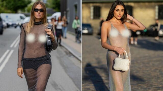Model Menggunakan Baju Tembus Pandang di Fashion Week