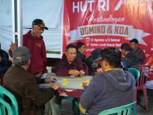 Pesta Domino dan Koa di Gumala Padang Panjang dalam Rangka HUT RI ke-78