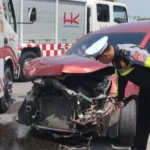 Berita Riau Hari Ini: Kecelakaan Tol Pekanbaru-Dumai: Mobilio Menabrak Pembatas Jalan, Pengemudi Luka Ringan