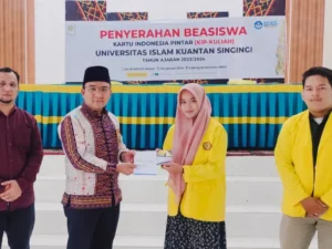 Cekricek, Kuansing Berita Hari Ini dan Berita Riau Hari Ini: Sebanyak 135 mahasiswa Universitas Islam Kuantan Singingi (UNIKS) menerima Beasiswa KIP Kuliah 2023-2027.