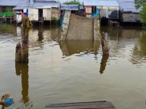 Cekricek.id, Berita Riau Hari Ini: Jembatan yang Ambruk Akibat Banjir di Inhil dan Kuansing Belum Bisa Dilewati