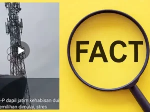 Heboh Video Caleg Jatim Loncat dari Tower, Cek Faktanya!