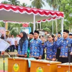 Upacara pelantikan 436 PPPK tahap pertama Kabupaten Kepulauan Mentawai di Homestay Mappadegat Sipora Utara