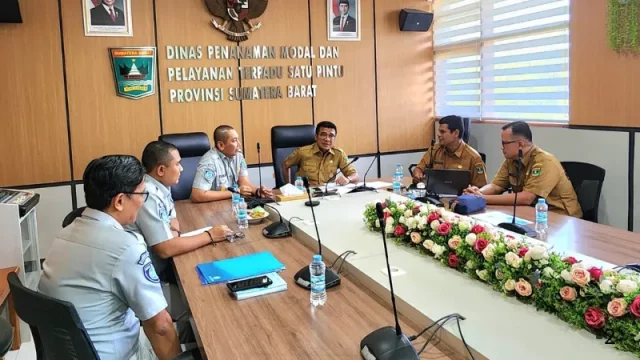 Kepala Kanwil Jasa Raharja Sumbar bertemu Kepala DPMPTSP Sumbar membahas kerjasama strategis perlindungan transportasi umum