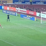 Adu pinalti antara timnas u-23 Indonesia dengan timnas U-23 Thailand (Foto: Ist)