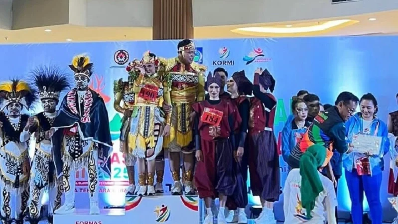 IOSKI Pesisir Selatan Juara FORNAS VIII cabang Senam Kreasi di Nusa Tenggara Barat, Selasa (31/7), (Foto: Ist)
