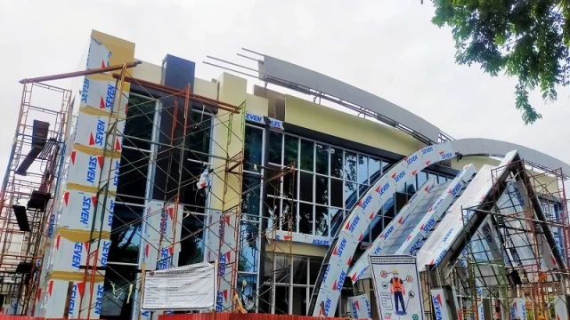 Pembangunan Gedung Perpustakaan Padang Hampir Rampung