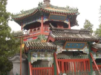 Bangunan Masjid Niujie di Beijing dengan atap bergaya Tionghoa