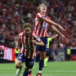 Lee Kang-In merayakan gol Atletico Madrid ke gawang Malaga