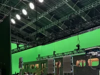 Bagian dalam studio pengambilan gambar yang dibagikan Agnez Mo melalui akun Instagram pribadinya.