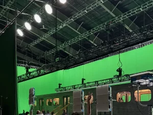 Bagian dalam studio pengambilan gambar yang dibagikan Agnez Mo melalui akun Instagram pribadinya.
