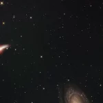 Ilustrasi galaksi spiral dan gugus bintang