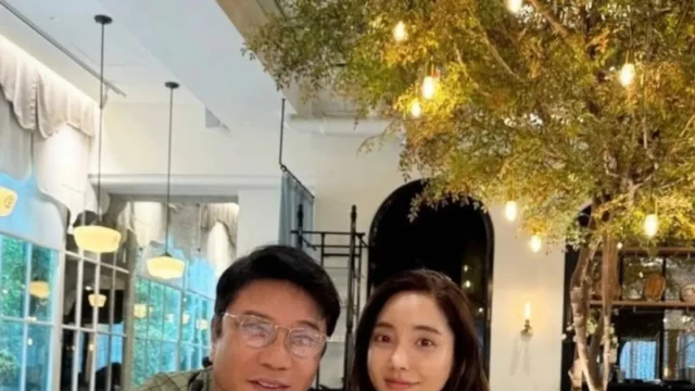 Bada S.E.S. bersama produser Lee Soo Man