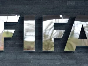 Papan nama markas besar FIFA di Zurich Swiss