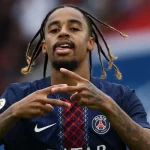 Penyerang sayap Paris Saint-Germain Bradley Barcola