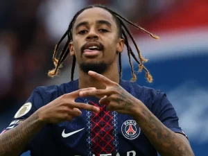 Penyerang sayap Paris Saint-Germain Bradley Barcola