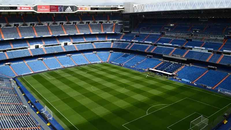 Panorama tribune Stadion Santiago Bernabeu
