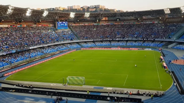 Tribune Stadio Diego Armando Maradona pada laga Serie A